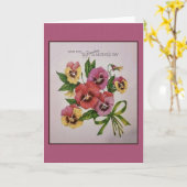  oma Moederdag Kaart (Gele Bloem)