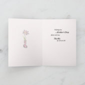 Oma, Moederdag, Ontbijt in bed, Roze Kaart (Binnen)