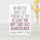 Oma Moederdag, Wat Het Leven Ook Brengt Kaart (Gele Bloem)