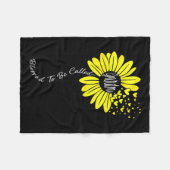 Oma Moederdag Zonnebloem Familie Fleece Deken (Voorkant (Horizontaal))