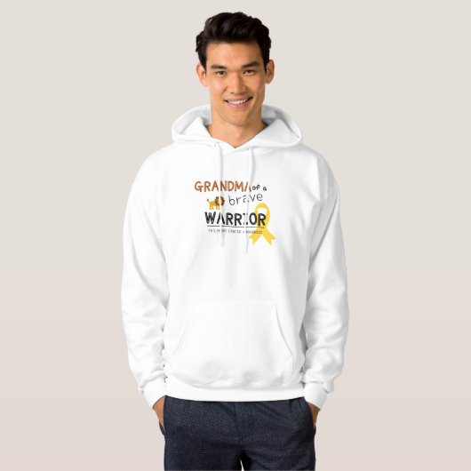 oma moedige kanker pullover hoodie (Voorkant volledig)