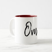 Oma-Mok Tweekleurige Koffiemok (Voorkant links)