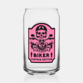 Oma Motorrijder Blikvorm Glas (Achterkant)