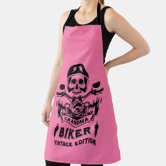 Oma Motorrijder Schort (Insitu)
