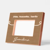 Oma Naam Gepersonaliseerde houten afbeeldingen lij Gegraveerde Lijstjes (Links)