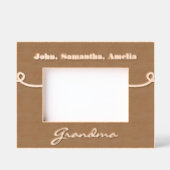 Oma Naam Gepersonaliseerde houten afbeeldingen lij Gegraveerde Lijstjes (Voorkant)