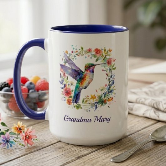 Oma Naam Mok Bloem Cadeau 