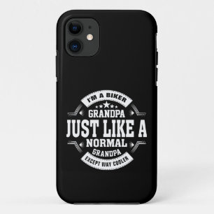 Oma naam wijzigen en wat tekst van Biker Grandfath Case-Mate iPhone Case