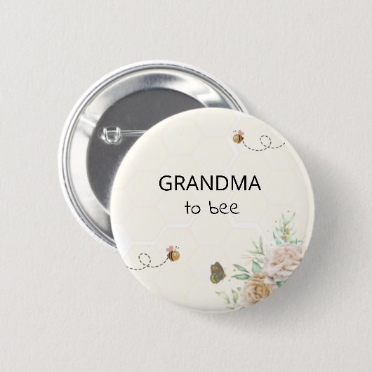 Oma naar Baby shower Button (Voorkant /achterkant)
