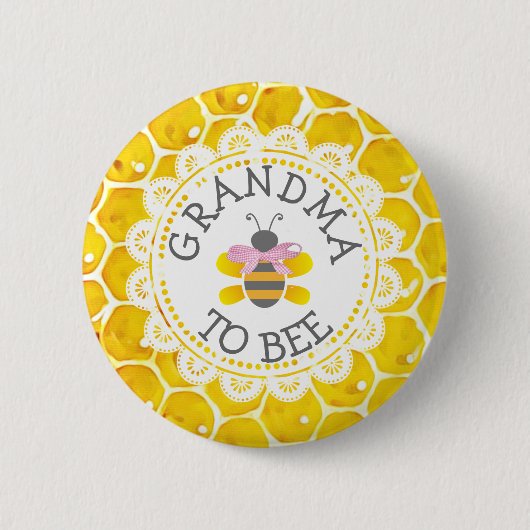 Oma naar Baby shower Button (Voorkant)