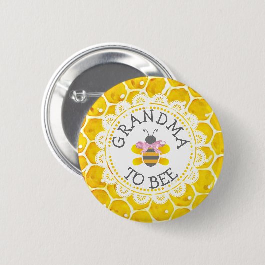Oma naar Baby shower Button (Voorkant /achterkant)