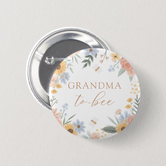 Oma naar Baby shower Button (Voorkant /achterkant)