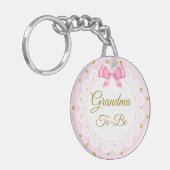 Oma naar Be | Geboorteaankondiging Sleutelhanger (Voorkant Links)