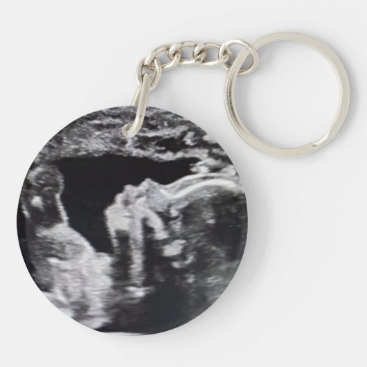 Oma naar Be | Geboorteaankondiging Sleutelhanger (Achterkant)