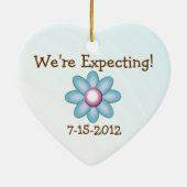 Oma naar Bee / aankondiging verwacht Keramisch Ornament (Achterkant)