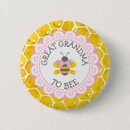 Oma naar Bee Baby shower Button