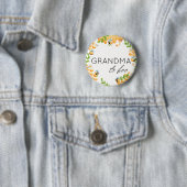 Oma naar honingbijen Baby shower Button (In situ)