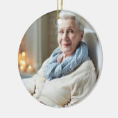 Oma Nan Grootmoeder Definitie Foto Kerstmis Keramisch Ornament (Links)