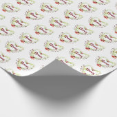 Oma Nana Gift Wrap Papier Hart en Bloemen (Hoek)