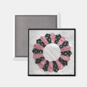 Oma Nellie's Quilt Block #2 Magneet (Voorkant / Achterkant)