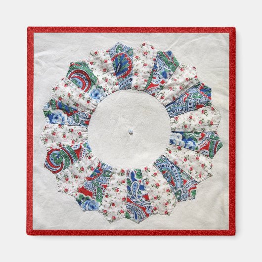 Oma Nellie's Quilt - Blok #1 Magneet (Voorkant)