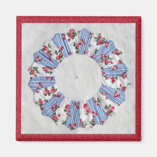 Oma Nellie's Quilt - Blok #3 Magneet