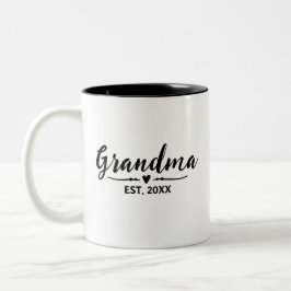 Oma Nieuw Oma Cadeau Tweekleurige Koffiemok