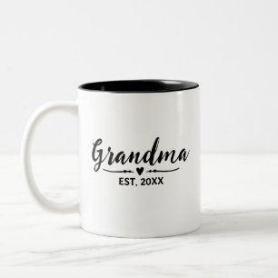 Oma Nieuw Oma Cadeau Tweekleurige Koffiemok