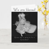 Oma nieuwe baby we zijn gezegend kaart (Gele Bloem)