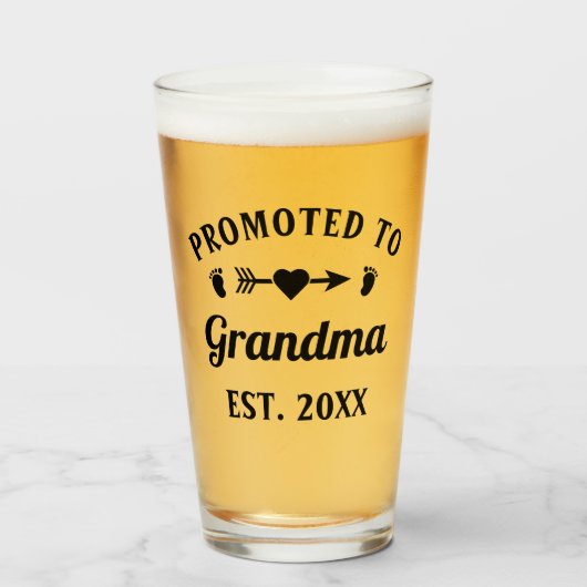 Oma Nonna Nanna Grootmoeder Bevorderd Tot Oma Glas (Voorkant gevuld)