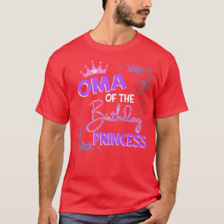Oma of the Birthday Princess Family Matching Party T-shirt