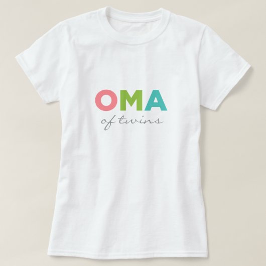 Oma of Twins T-shirt (Design voorkant)