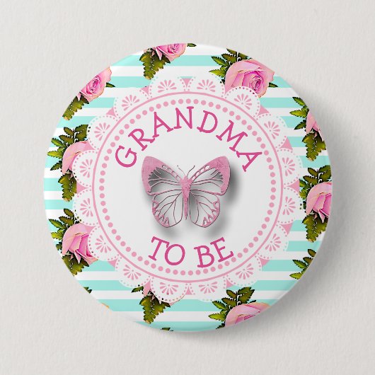 Oma om Baby shower Button te zijn (Voorkant)