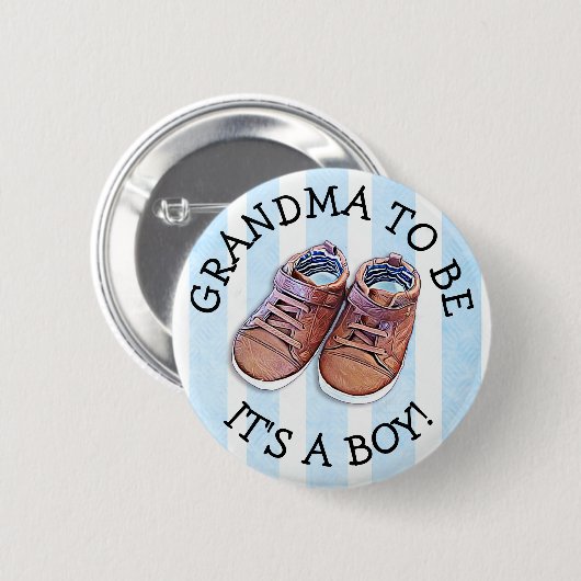 Oma om Baby shower Button te zijn (Voorkant /achterkant)