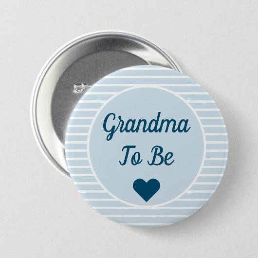 Oma om Baby shower Button te zijn (Voorkant /achterkant)