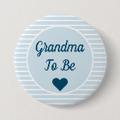 Oma om Baby shower Button te zijn (Voorkant)