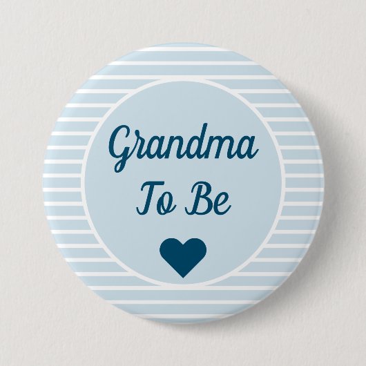 Oma om Baby shower Button te zijn (Voorkant)
