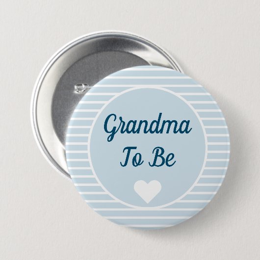 Oma om Baby shower Button te zijn (Voorkant /achterkant)