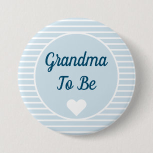 Oma om Baby shower Button te zijn