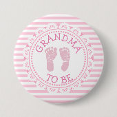 Oma om Baby shower Button te zijn (Voorkant)