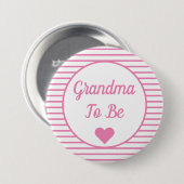 Oma om Baby shower Button te zijn (Voorkant /achterkant)