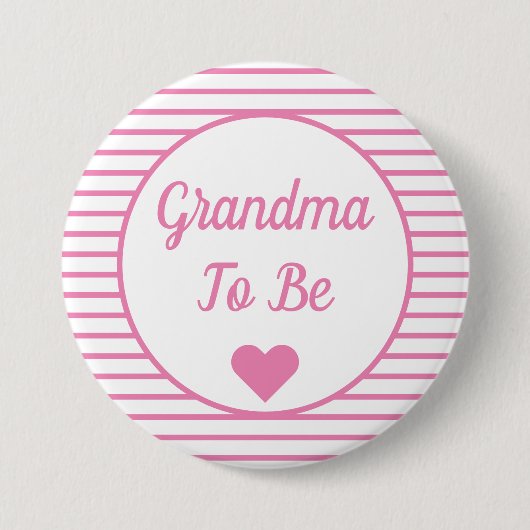 Oma om Baby shower Button te zijn (Voorkant)