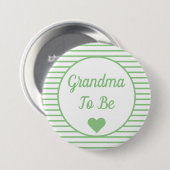 Oma om Baby shower Button te zijn (Voorkant /achterkant)