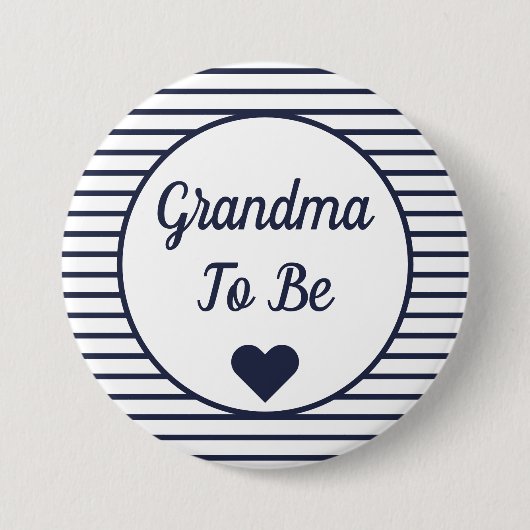 Oma om Baby shower Button te zijn (Voorkant)