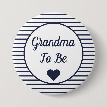 Oma om Baby shower Button te zijn