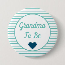 Oma om Baby shower Button te zijn