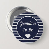 Oma om Baby shower Button te zijn (Voorkant /achterkant)