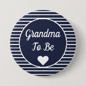 Oma om Baby shower Button te zijn (Voorkant)