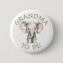 Oma om Baby shower Button Wild One Zoo