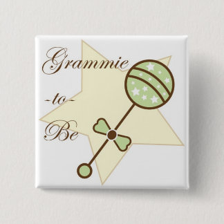 Oma om Baby shower te worden Vierkante Button 5,1 Cm